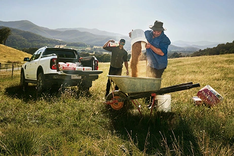 Ford commercial vehicle at work